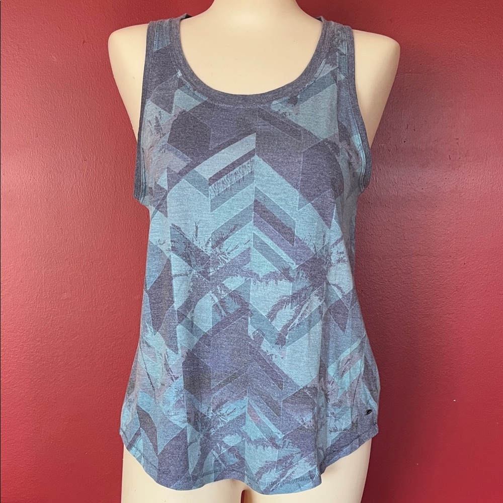 Like new American Eagle Outfitters Blue Patterned Tank Top